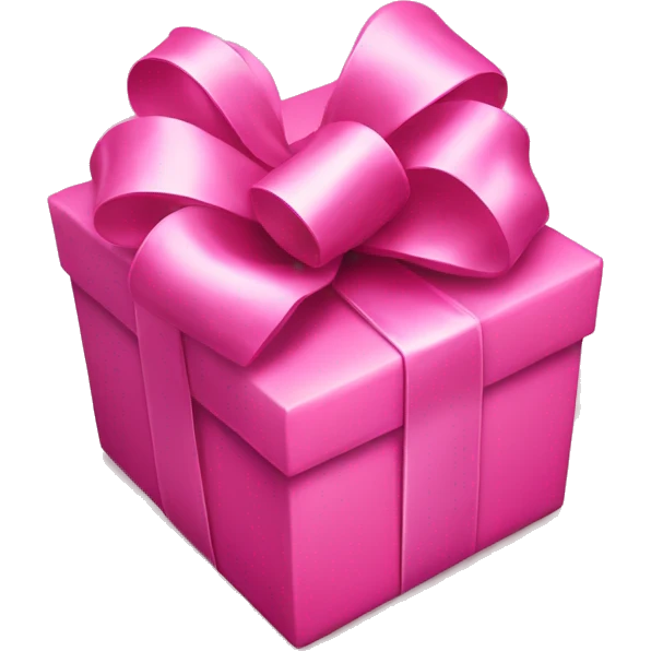 pink bow on a present emoji