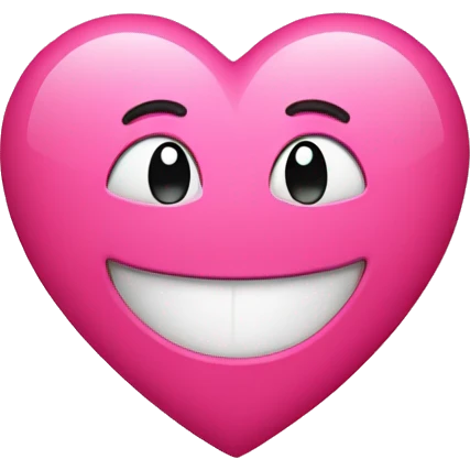 Pink hearts on a smiling face emoji  emoji