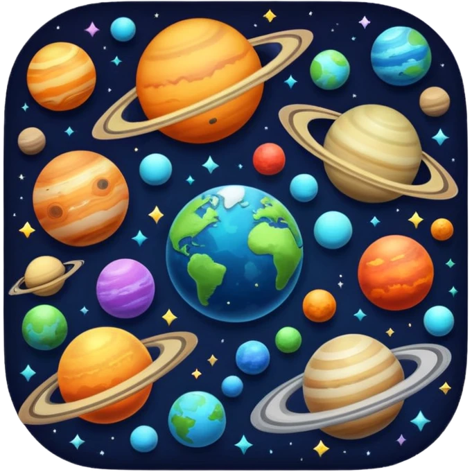 space, planets emoji