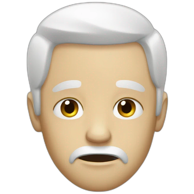 white man crying emoji