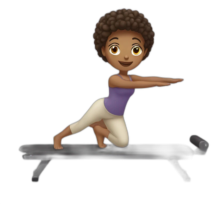 The girl does pilates emoji