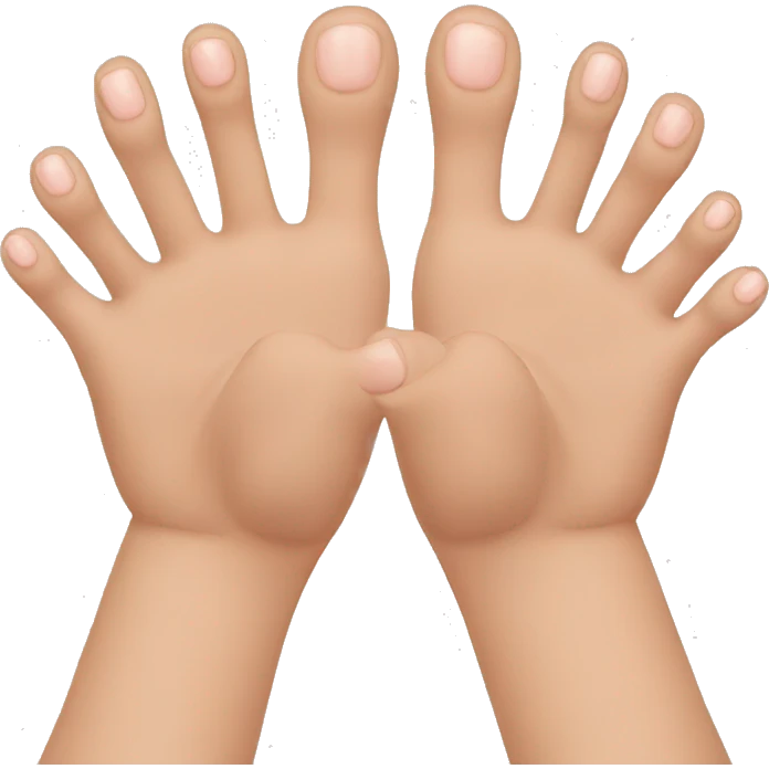 Hands and toes  emoji