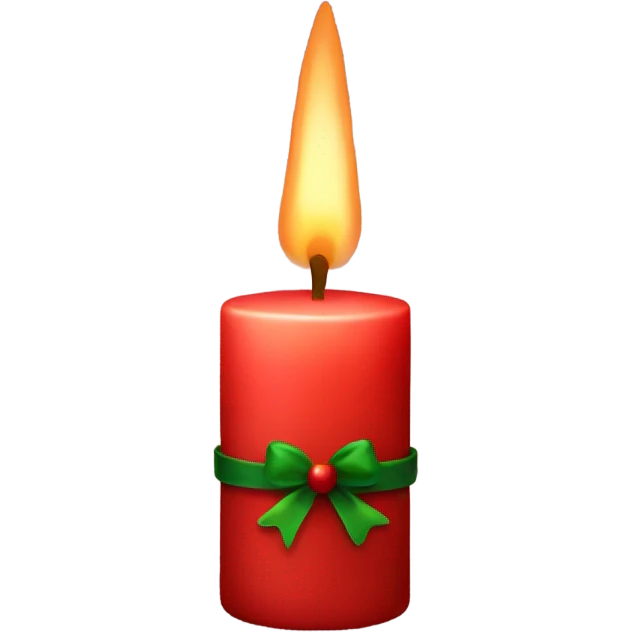 christmas candle  emoji