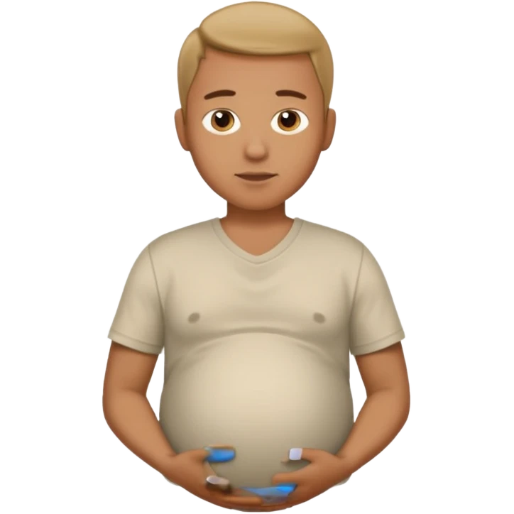 male pregnant emoji
