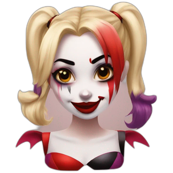 Harley Quinn beso emoji