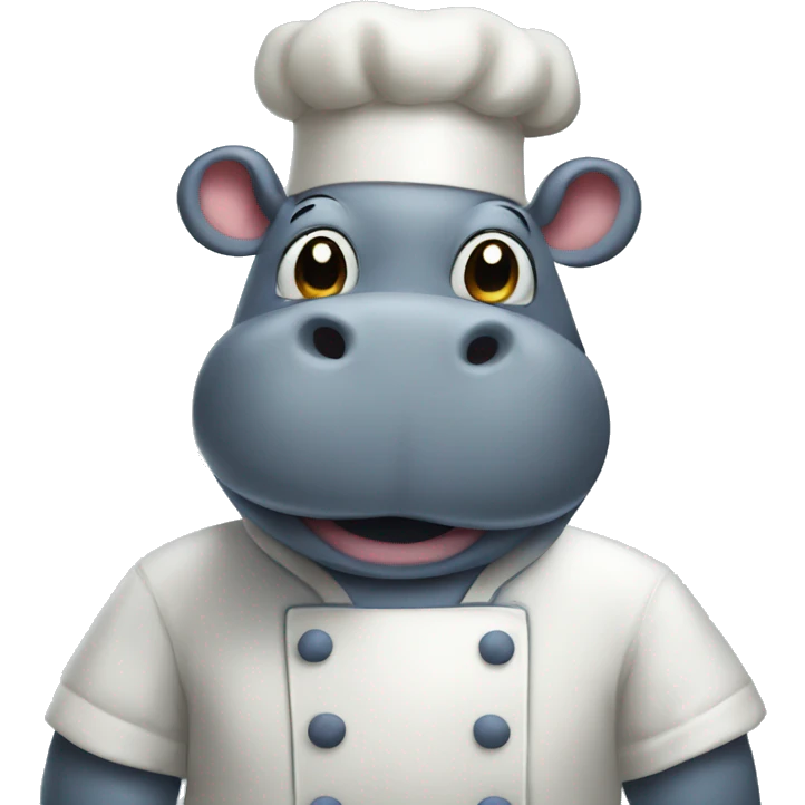 Hippo baker emoji