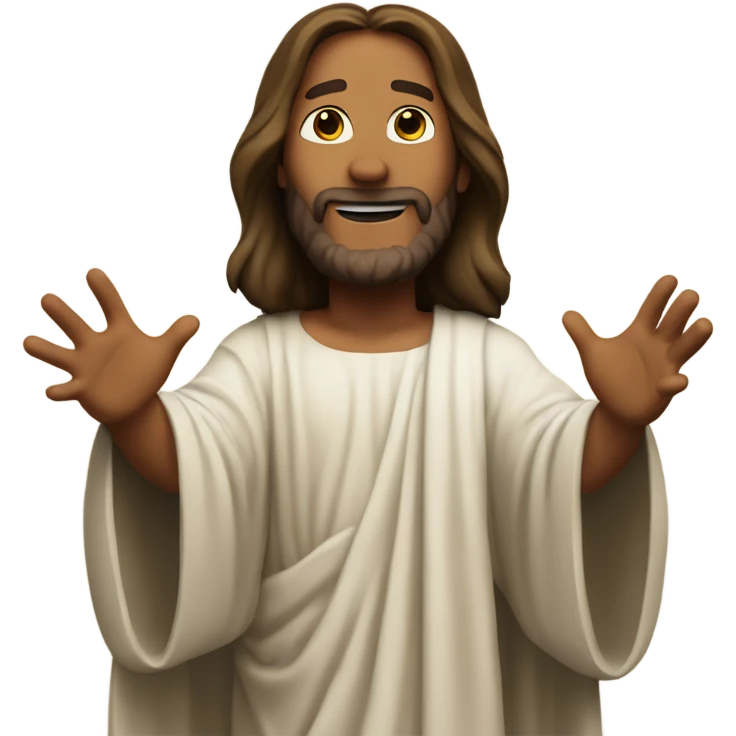 jesus open arms emoji