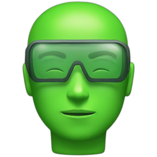 green android operating system that's coding emoji