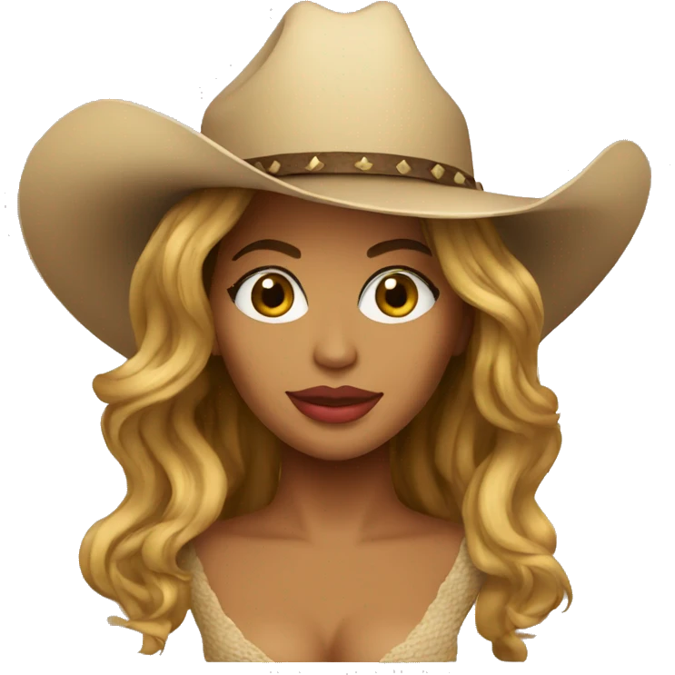beyonce with a cowboy hat emoji emoji