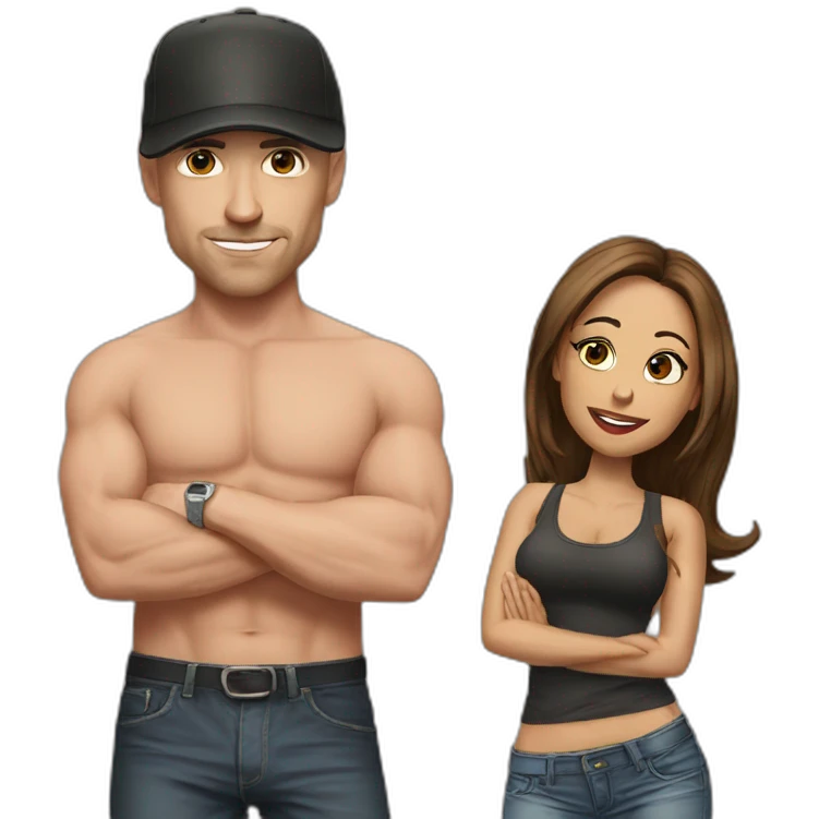 Johnny Sins and Mia emoji