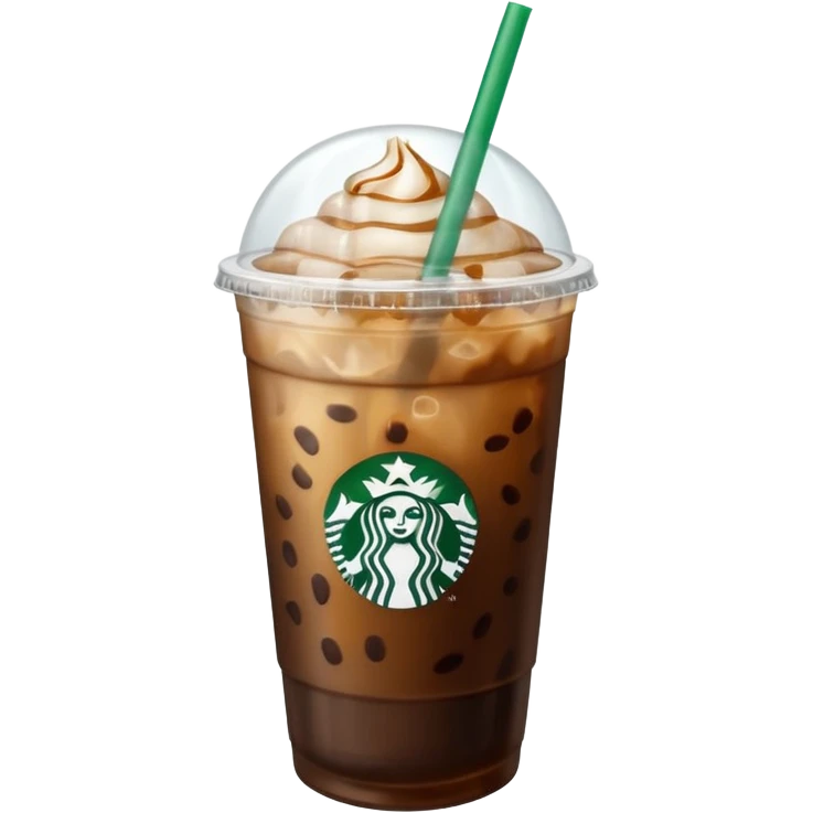 Iced Starbucks coffee emoji