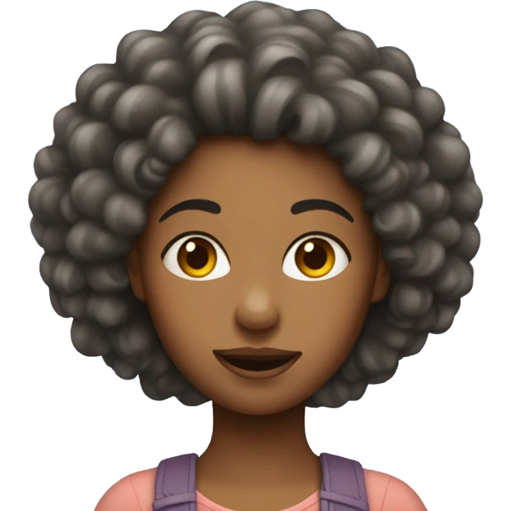 Girl with mousy hair emoji