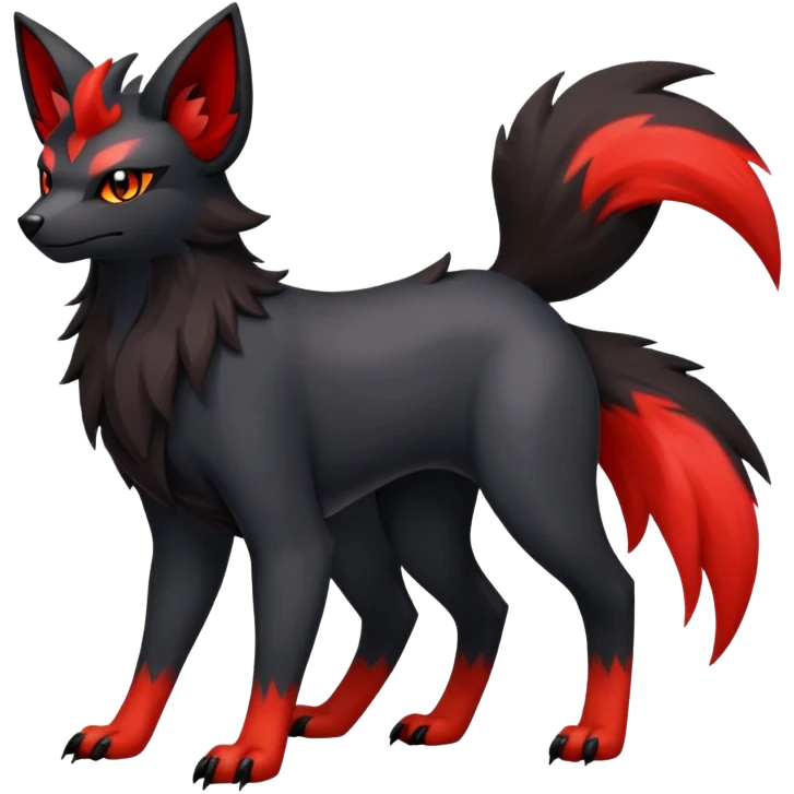 Zorua-Houndour-Fakémon-hybrid-creature (full body)  emoji
