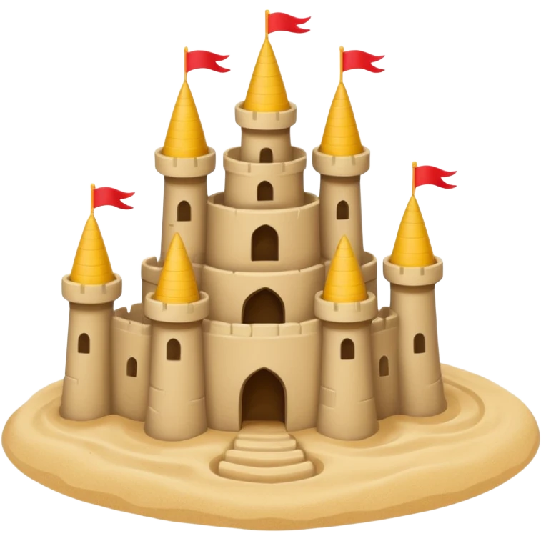 sand castle simple primitive very simple as made by a kid the simkples that can ever be  emoji