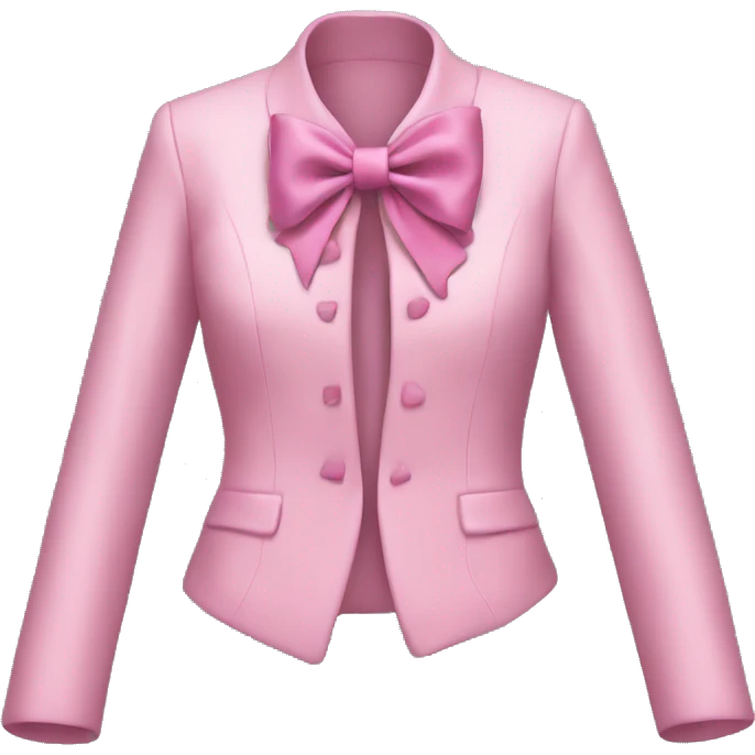 Pink bow jacket  emoji