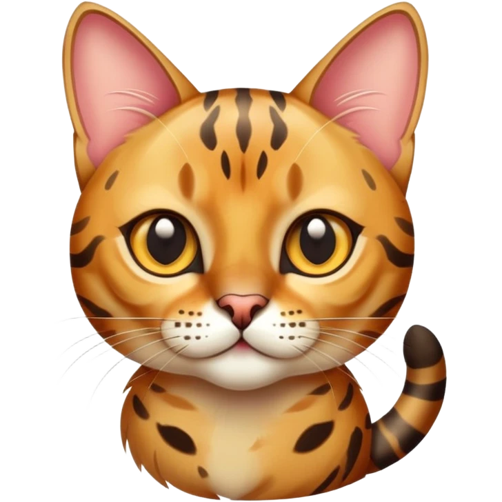 A Bengal cat emoji