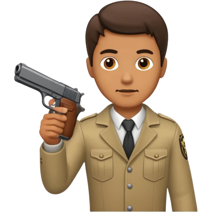 Hombre con pistola emoji