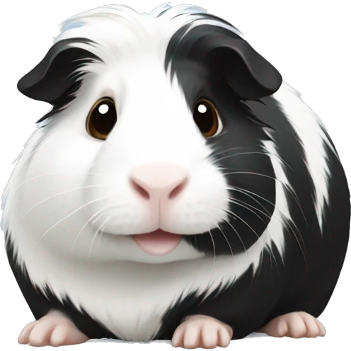 Black-white Guinea pig emoji