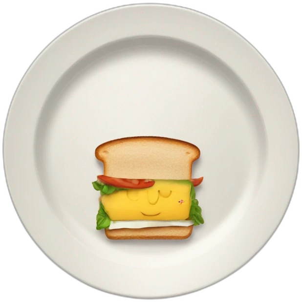 soup and sandwich plate emoji
