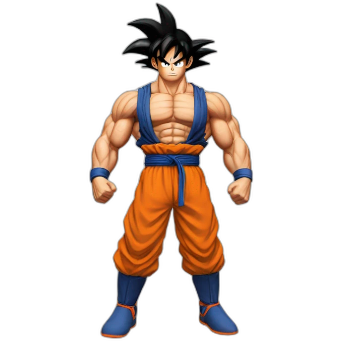 Goku qui a fait de la musculation  emoji