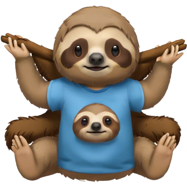 Oso perezoso con una camiseta que diga Chankuap emoji