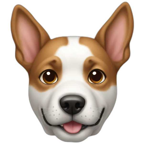 Dog with a tigaret emoji