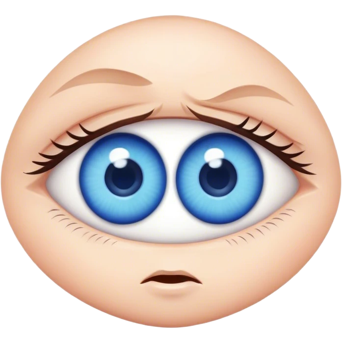 really big blue eyes emoji