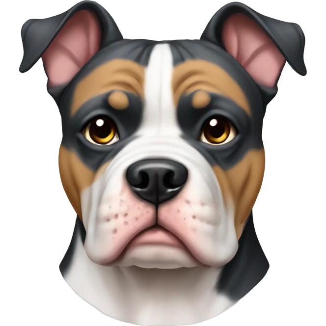 american bully dog tri colour emoji