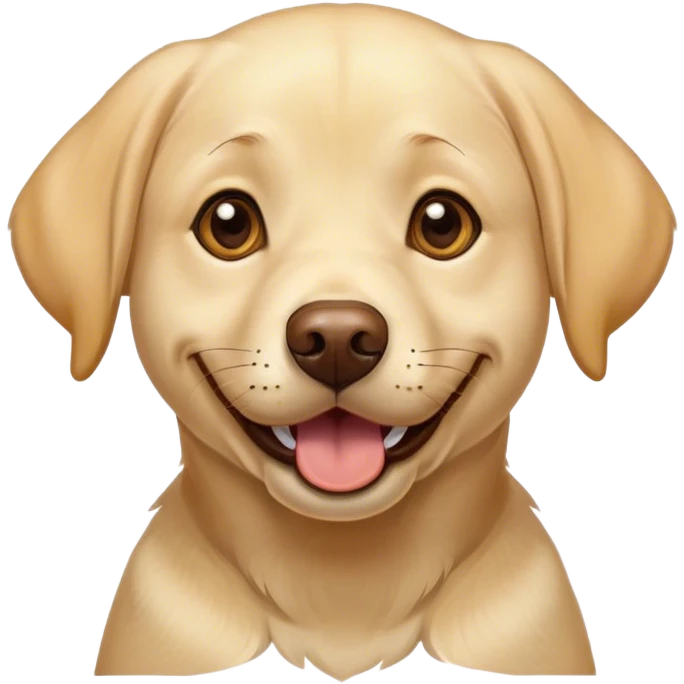 yellow labrador in love emoji