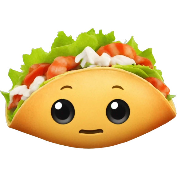 Shrimp taco emoji