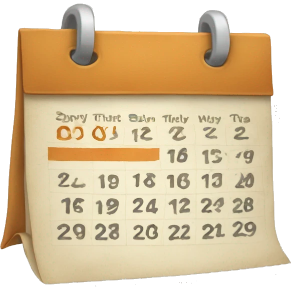 calendar October 22  emoji