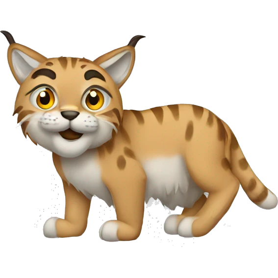 A lynx with a laptop emoji