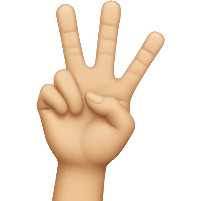 Three-finger salute emoji