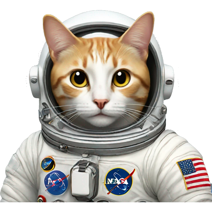 Cat astronaut emoji