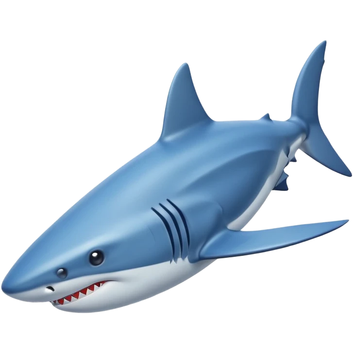 Put blue Nike shoes on the fins of the shark emoji