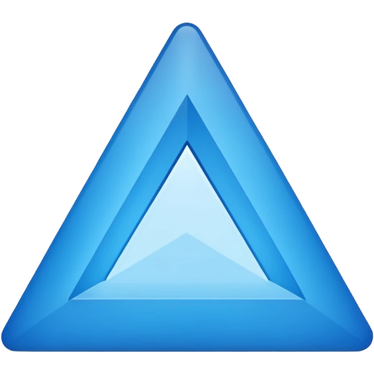 blue triangle emoji