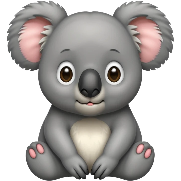 Nervous koala emoji