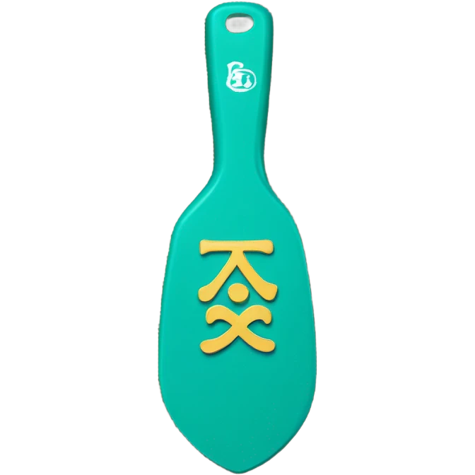 Teal fraternity paddle emoji