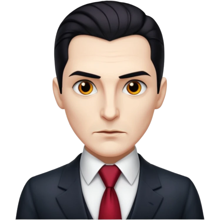 dracula with tie, business emoji