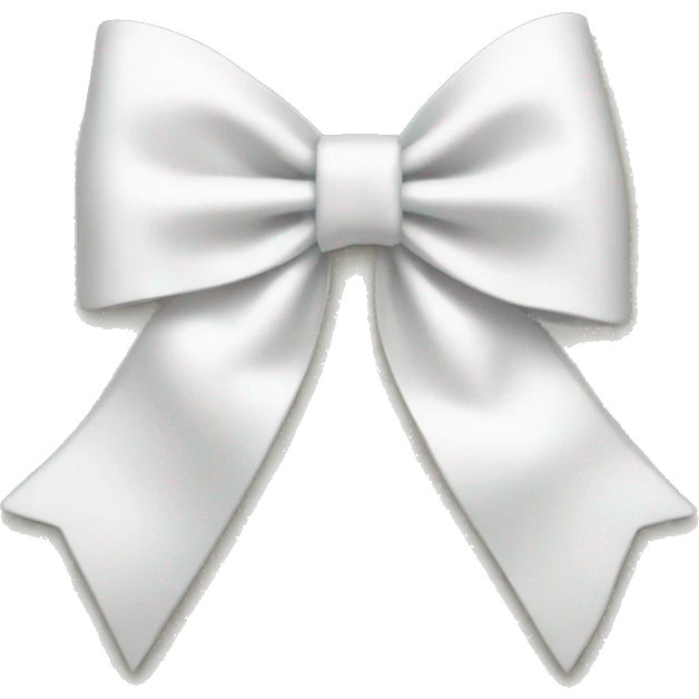 White christmas bow emoji