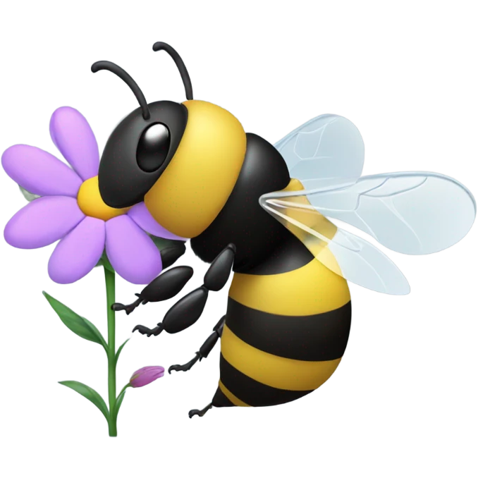 Bumble bee reading a book emoji