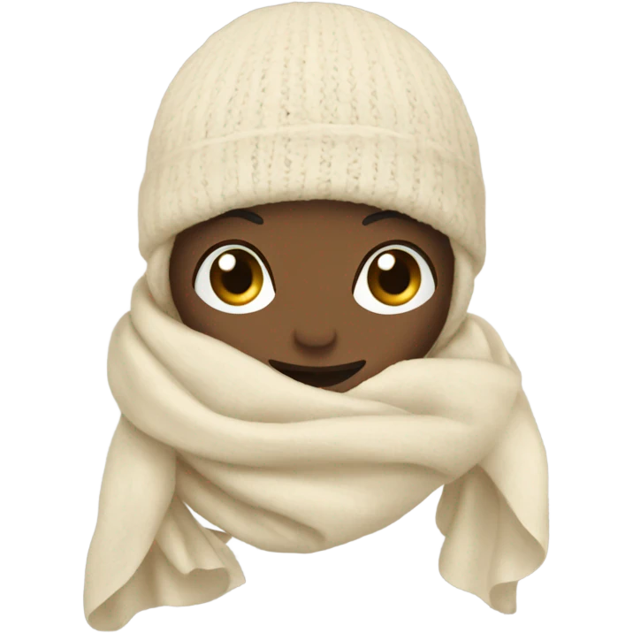 cream Scarf  emoji