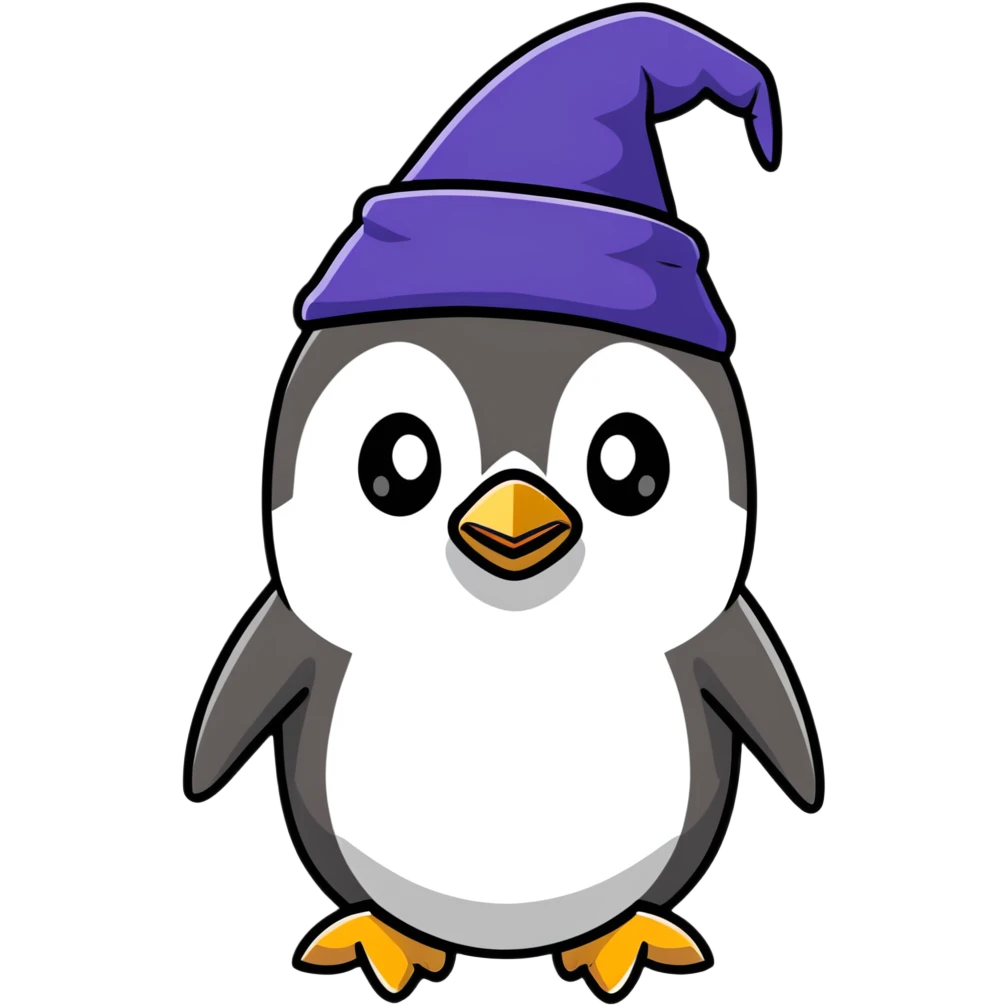 penguin wizard emoji