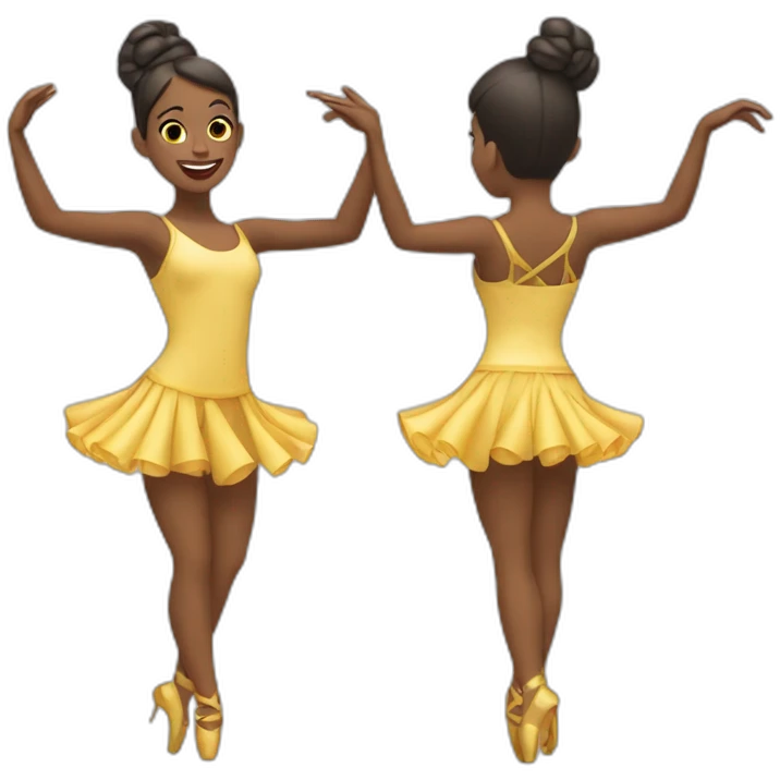 Danseuse jazz pirouette  emoji