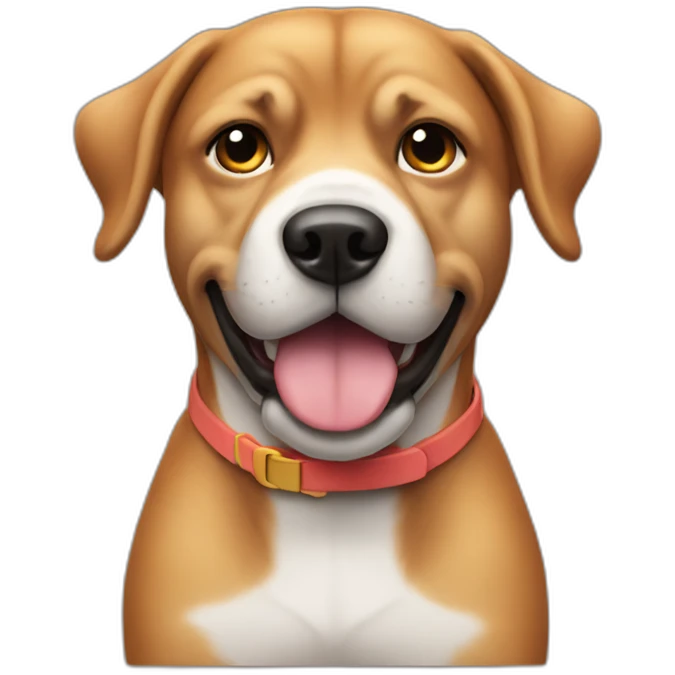 full breasted dog wearing bikini emoji