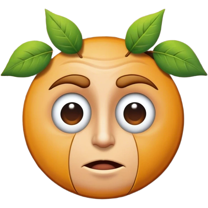 Fiddy cent face on a tree emoji