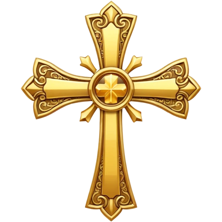 Golden cross emoji