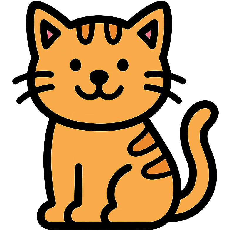 ginger cat smiling emoji