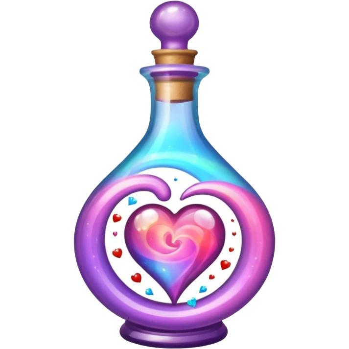 Magical love potion in a fancy bottle  emoji