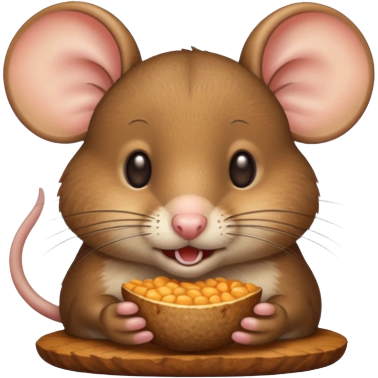 mouse eating emoji